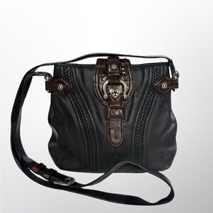 Brighton Black and Brown Crossbody Bag